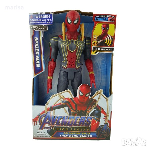 Фигура Спайдърмен Avengers, звук и светлина Код: 991081-2, снимка 1