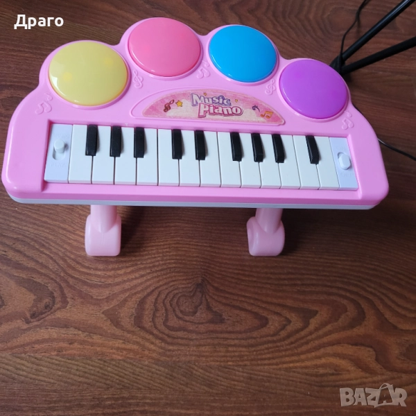 Детска играчка - пиано с батерии, снимка 1