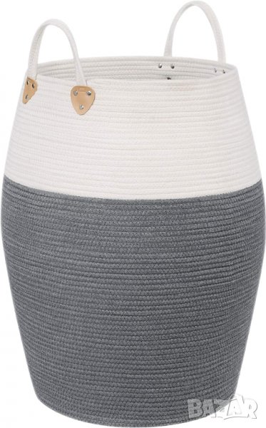 SONGMICS, Памучна кошница за пране 125L за играчки Дрехи Одеяла и.др, снимка 1