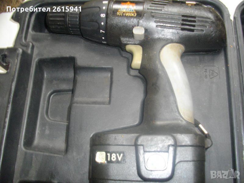 18 Волта-Холандски-Винтоверт-Дрелка-Професионален-2 Скорости-Внос-Top Craft TCC 1800K2, снимка 1