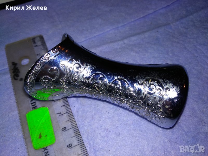 КРАСИВО ОРНАМЕНТИРАНА СРЕБРИСТА МЕТАЛНА КАПАЧКА от ПАРФЮМ За КОЛЕКЦИЯ 41319, снимка 1