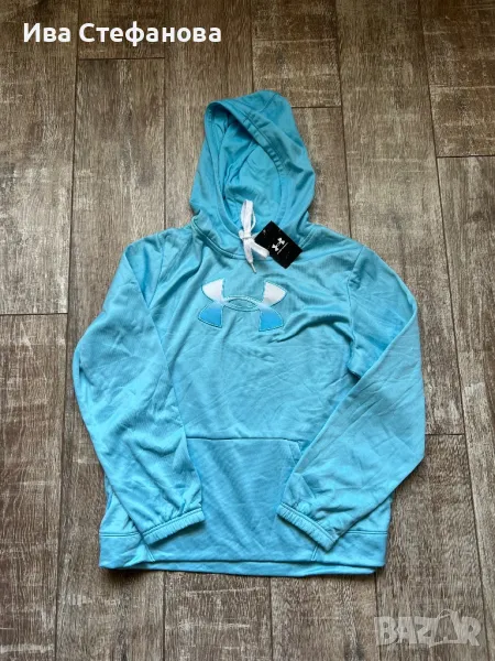 Under Armour USA оригинално електриково синьо  ново худи блуза спотно горнище с качулка ново етикета, снимка 1