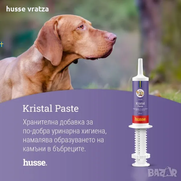 Хранителна добавка за котки и за кучета, която намалява появата на камъни в бъбреците KRISTAL PASTE , снимка 1