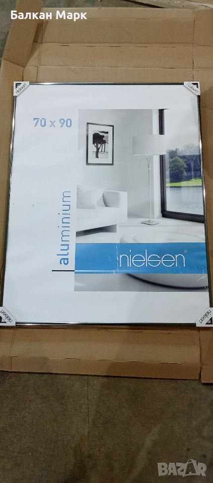 Продавам алуминиева рамка Nielsen 70x90 см,за картини,– без стъкло, снимка 1