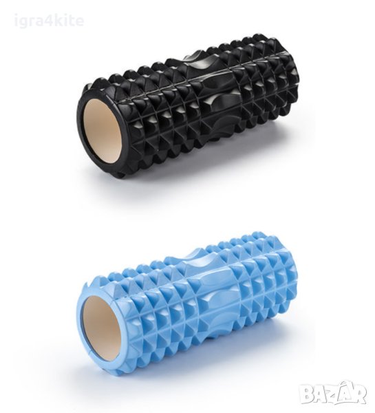 Големи Черни Фоумролер (таралеж) два размера 45x14 Foam roller, снимка 1