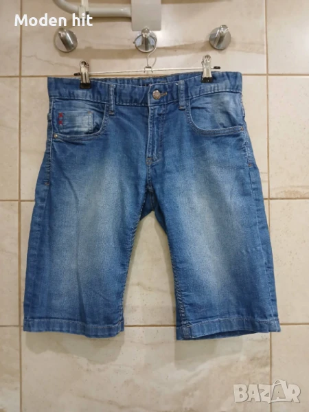Дънкови къси панталонки за момче размер 152 см., снимка 1