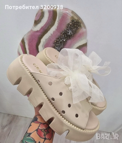 Дамски чехли, естествена кожа , снимка 1