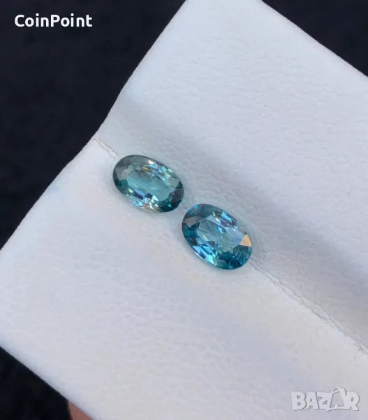 Циркони натурални чифт, снимка 1