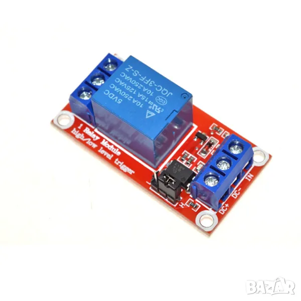 12V 1-Channel Relay Module With Optocoupler H/L Level Triger, снимка 1