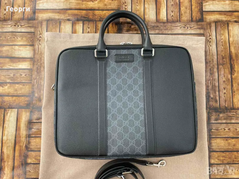 Оригинална Чанта Гучи Куфарче Естествена Кожа Gucci GG Supreme Canvas, снимка 1