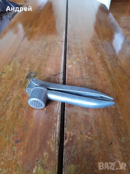 Стара алуминиева преса за чесън #13, снимка 1