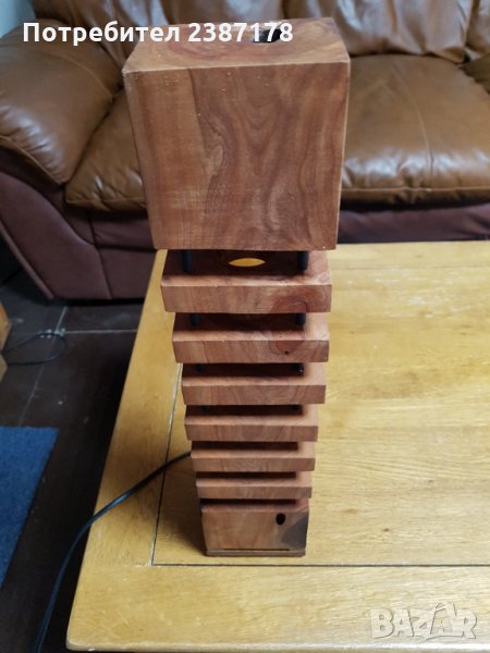 Декоративна лампа от масив, снимка 1