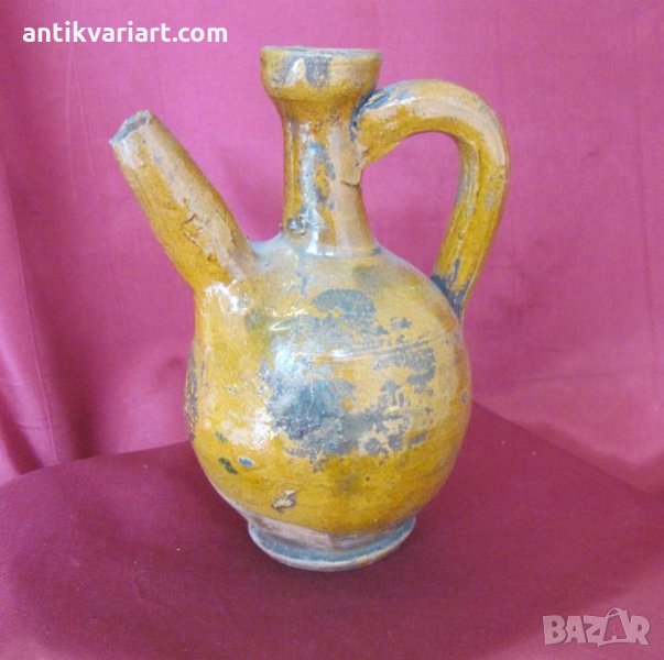 18 век Примитивен Глинен съд, снимка 1