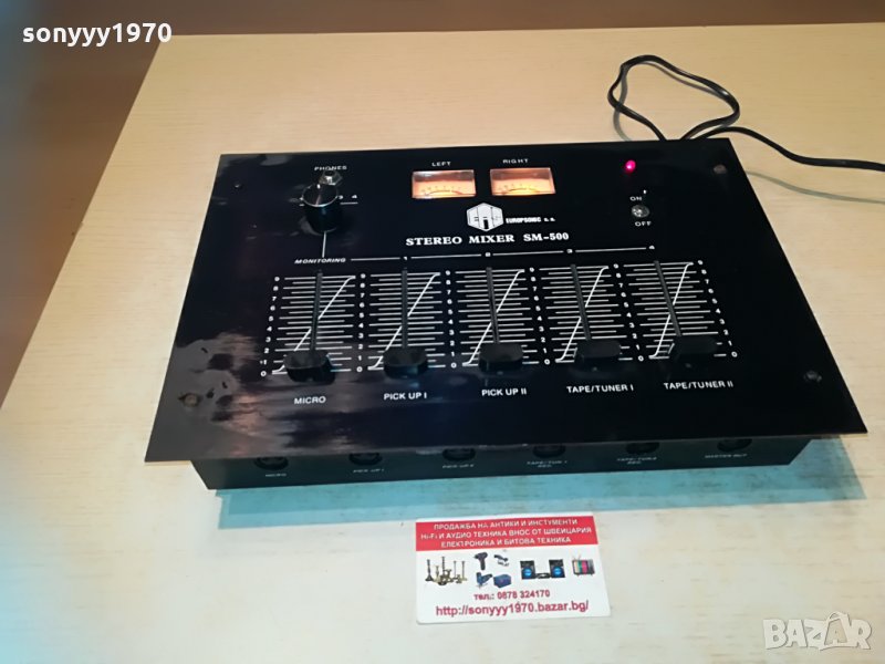 europsonic sm-500 stereo mixer france 0106211901, снимка 1