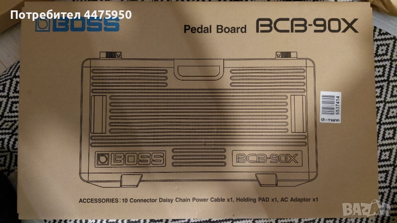 Ефекти за китара и бас, BOSS BCB-90X, кабели, SD-1w, DC-2w и TU-3w, снимка 1
