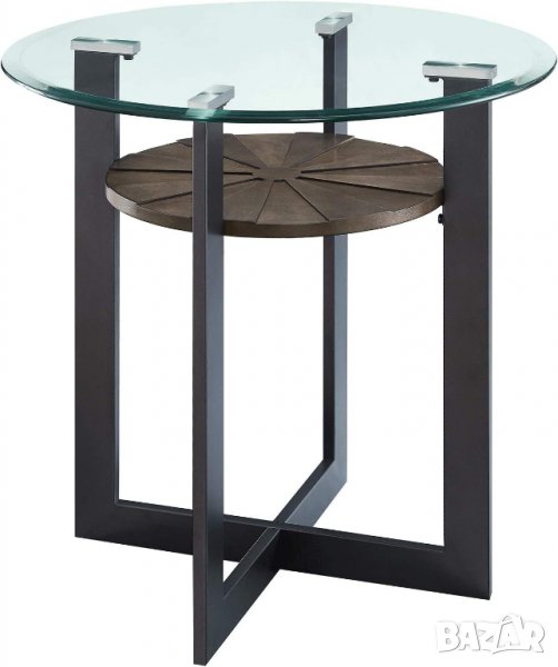 Стъклена масичка за кафе / холна маса / помощна масичка CJZ-1821, снимка 1