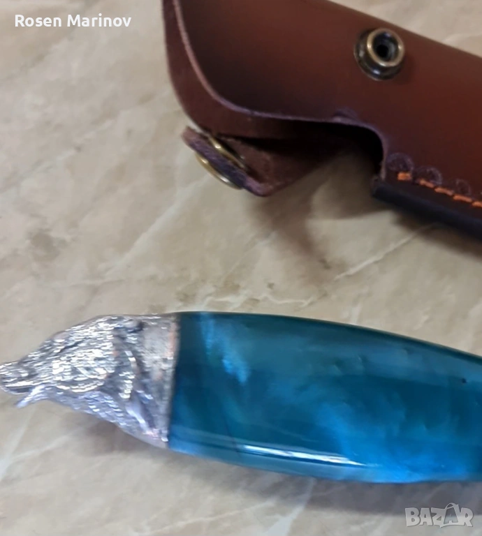 Ръчно изработен нож от стомана 65×13 инструментална скалпелна стомана руска ножът е закален на 56 / , снимка 1