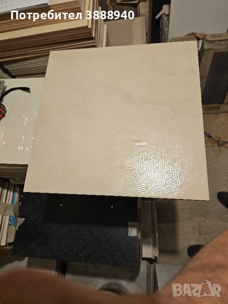 Гранитогресни плочки "Lafaenza"- кремав цвят/флорални/цветя и листа, снимка 1