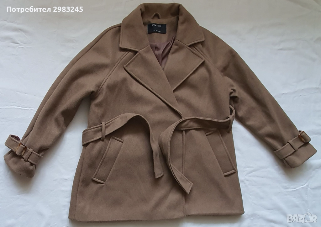 Дамско кафяво палто, снимка 1