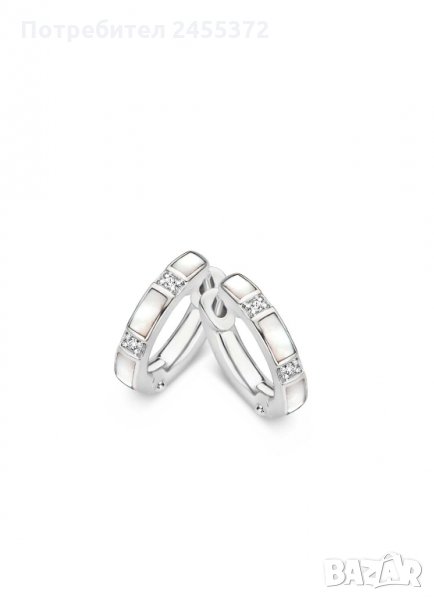 Промо оферта: Обеци Ti Sento Milano от сребро 925, перлен седеф и кристали от Цирконий, оригинал, снимка 1