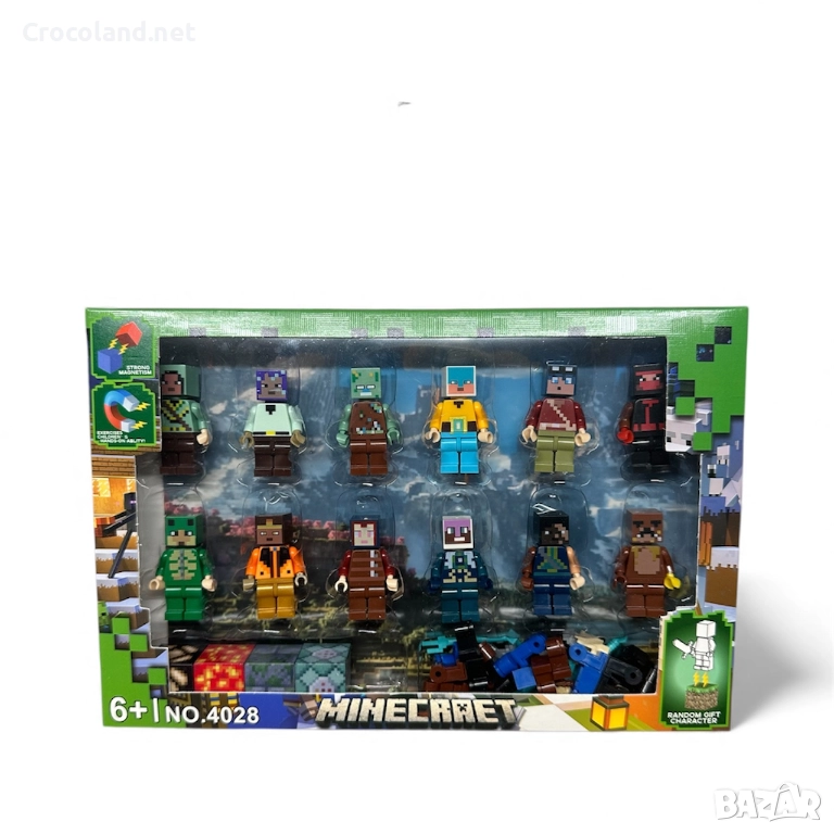 Minecraft – Комплект от 12 мини фигурки + аксесоари (Model 4028), снимка 1