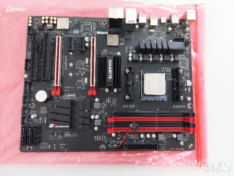 Продавам дънна платка GigaByte GA-970-Gaming с процесор AMD FX-6350, снимка 1