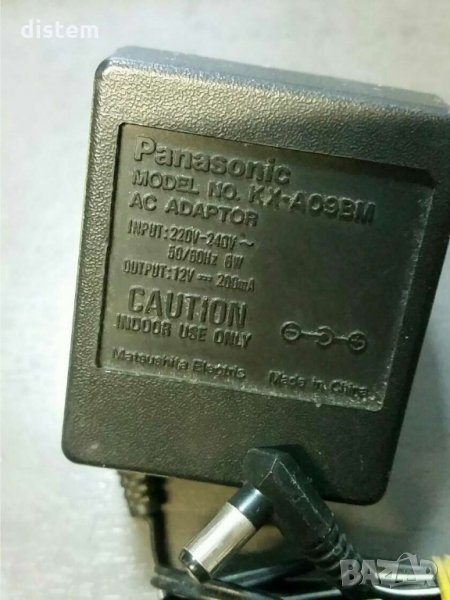 Променливотоков адаптер Panasonic KX-A09 12V 200mA, снимка 1