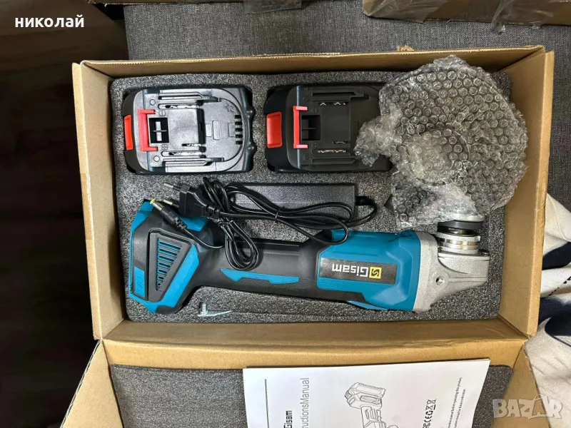 акумулаторен ъглошлайф, снимка 1