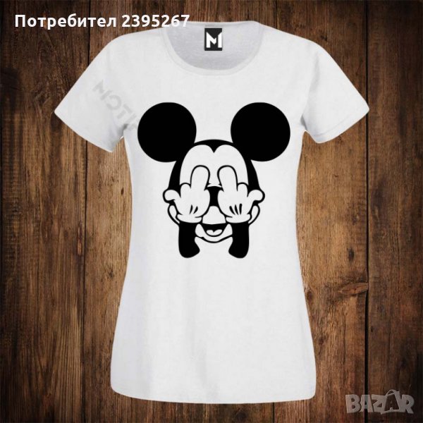 Дамска тениска с щампа Мики, снимка 1