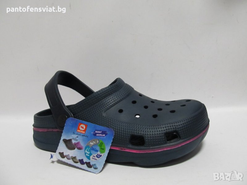 Дамски чехли тип крокс GEZER тъмно синьо 36/40, снимка 1