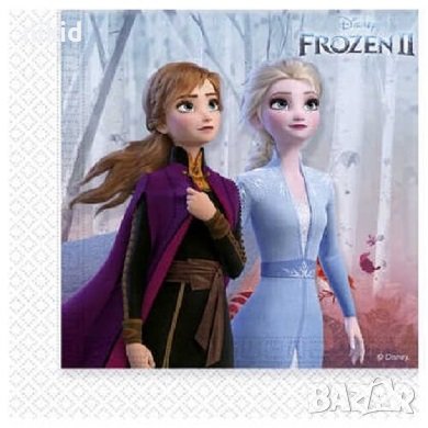 Замръзналото Кралство Елза Анна frozen 2 10 парти салфетки, снимка 1