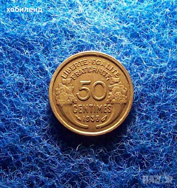 50 центимес Франция 1938, снимка 1