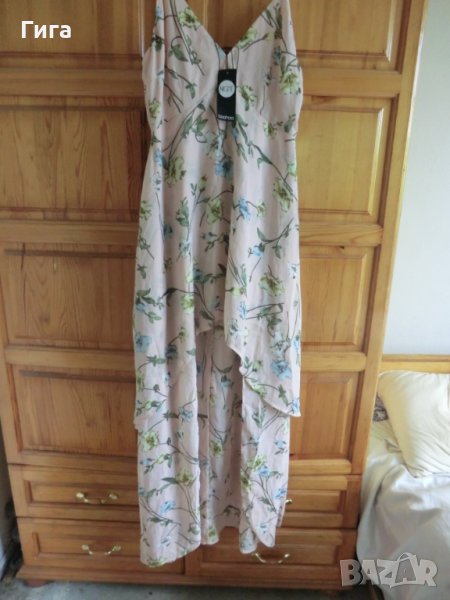 Нова дълга рокля, отпред къса, снимка 1