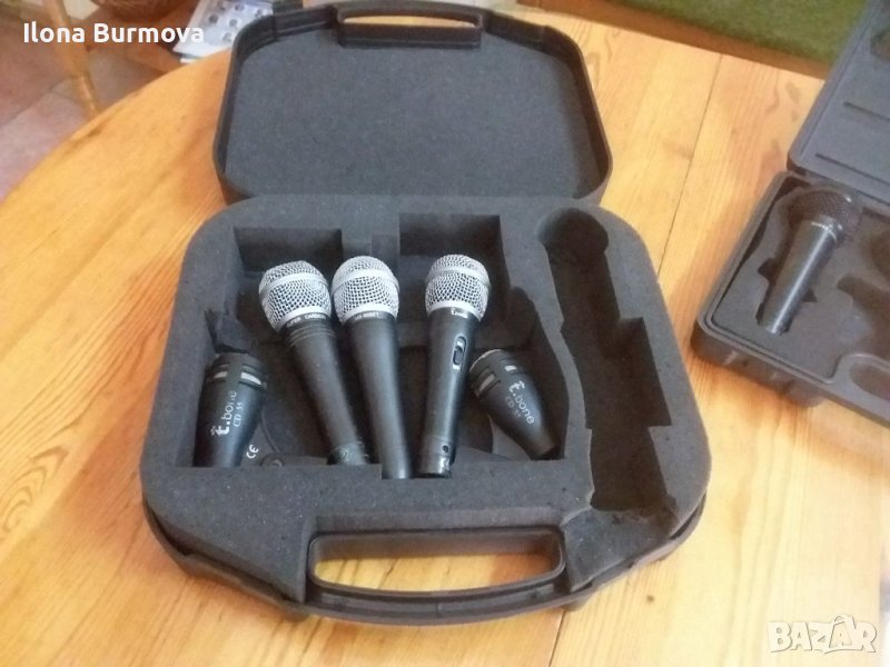 5 БР. MICROPHONE " T.BONE" MB-6O SET +2БР. "T.BONE"CD 55, снимка 1