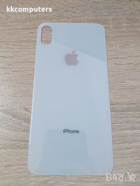 Капак батерия / Задно стъкло (BIG HOLE) за iPhone XS MAX 6.5 / Бял Баркод : 482642, снимка 1