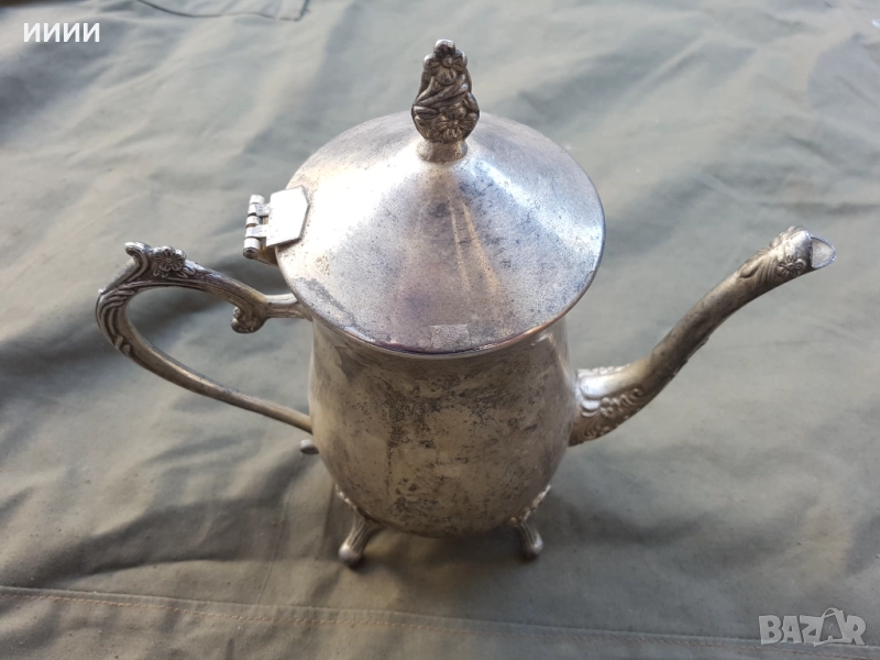 Посребрен чайник , снимка 1