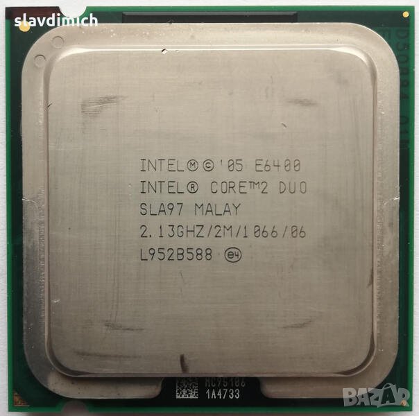 Процесор Intel® Core™2 Duo Processor E6400 2M Cache, 2.13 GHz, 1066 MHz сокет 775, снимка 1