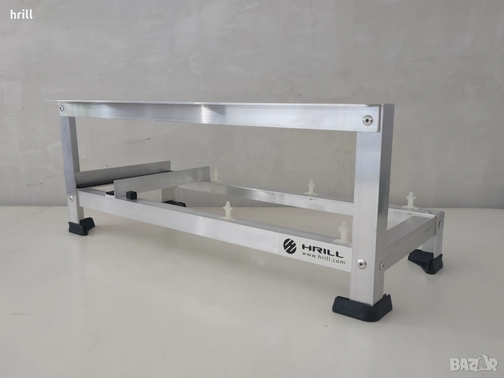 Алуминиеви стойки за AI машини, майнинг рамка риг копачки кейс каса, снимка 1