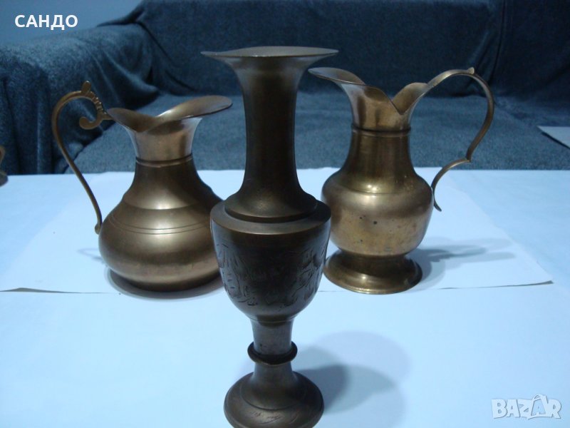 Вентидж изящни бронзови кани и ваза - Франция и Белгия, снимка 1