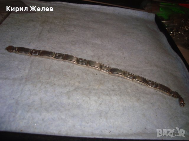 СТАРА СРЕБЪРНА КРАСИВА МАЙСТОРСКА АРТ ДЕКО СТИЛ ГРИВНА СРЕБРО 925 с ЛЕКА ЗАБЕЛЕЖКА! 27157 , снимка 9 - Гривни - 36795669