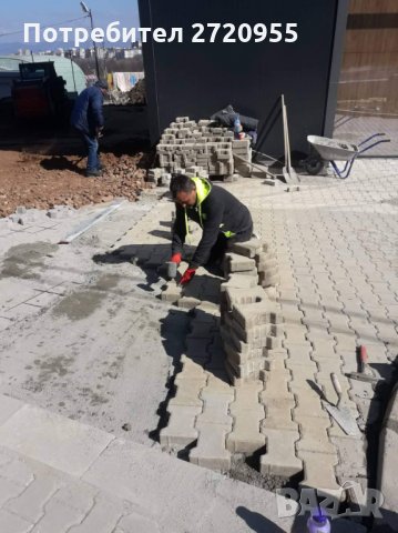 Редене на тротоарни плочки бордюри павета , снимка 6 - Други ремонти - 33563404