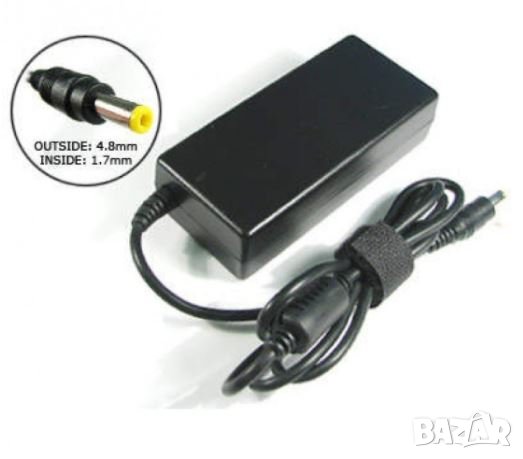 Мрежово Зарядно за лаптоп HP 18.5V/3.5A / букса-4.8*1.7/ 65 вата, снимка 1