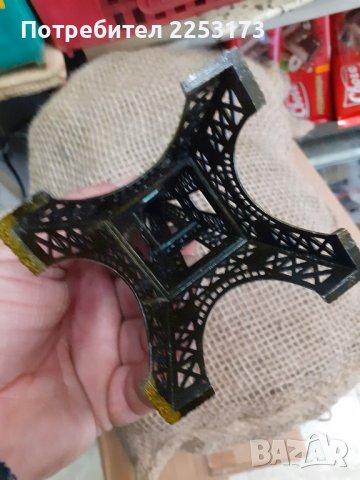 Бронзов сувенир Айфелова кула, снимка 3 - Декорация за дома - 43533372