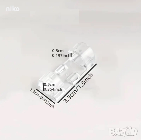 щипки за кабели 20 бр., самозалепващи се, прозрачни, снимка 4 - Други - 51546294