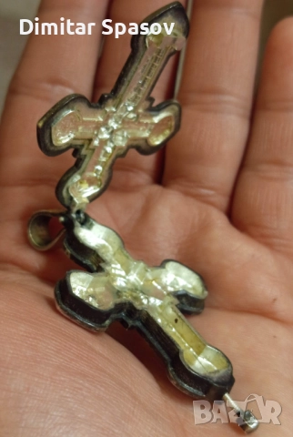 Висулка Сребърен Кръст Енколпион Разпятие Богородица Мощехранителница Религия, снимка 10 - Колиета, медальони, синджири - 52889430