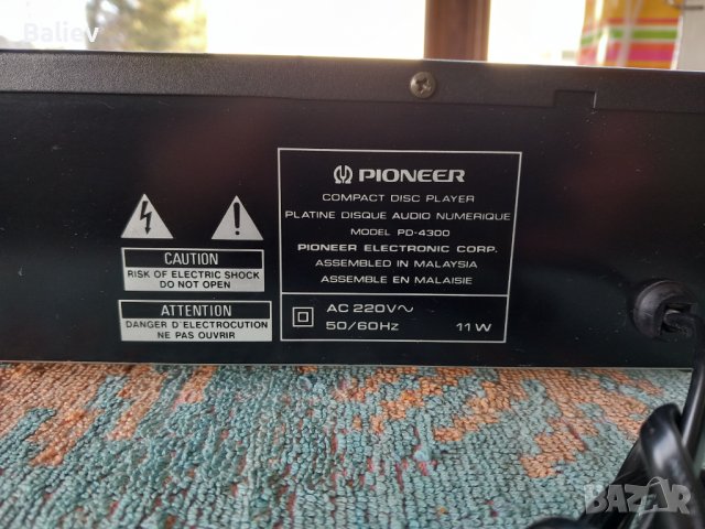 PIONEER PD-4300 CD PLAYER , снимка 4 - Аудиосистеми - 43042961