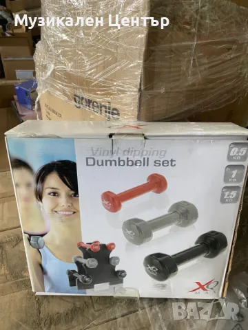 Комплект дъмбели X 0.5 кг 1.0 кг 1.5 кг , снимка 2 - Фитнес уреди - 50249828