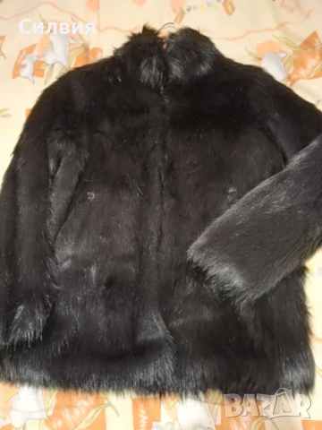 Палто от косъм със сваляща се яка Мохито, снимка 6 - Палта, манта - 52643397