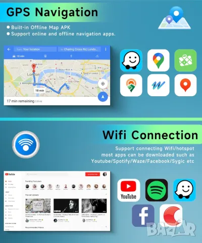 Мултимедия за Opel Insignia, Навигация, Android, плеър, двоен дин, 2 DIN, Андроид, Opel Insignia, снимка 8 - Аксесоари и консумативи - 49785913