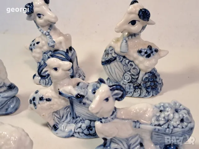 колекция порцеланови фигурки на овни касичка 25/3, снимка 4 - Колекции - 50141049